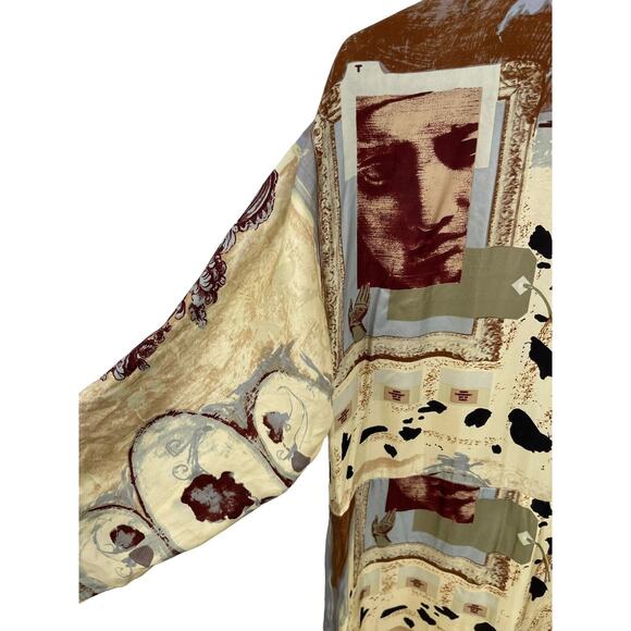 Vintage Louis Feraud Silk Dress Abstract Wearable Art Size 8 - Picture 11 of 15